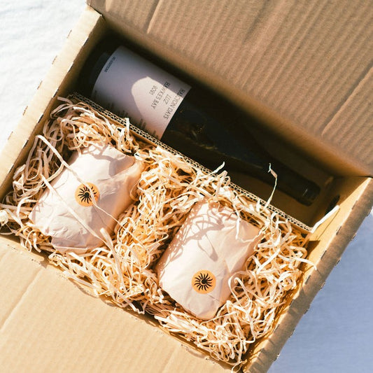 Halcyon x Monmouth recycled glass and wine pack